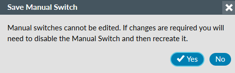 Flexible switch - save message