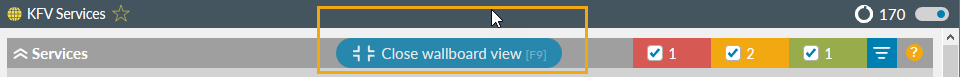 How to close wallboard view